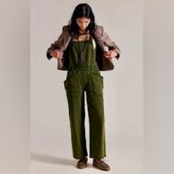 We The Free Denim - We The Free Army Green Women's Jeans Overalls